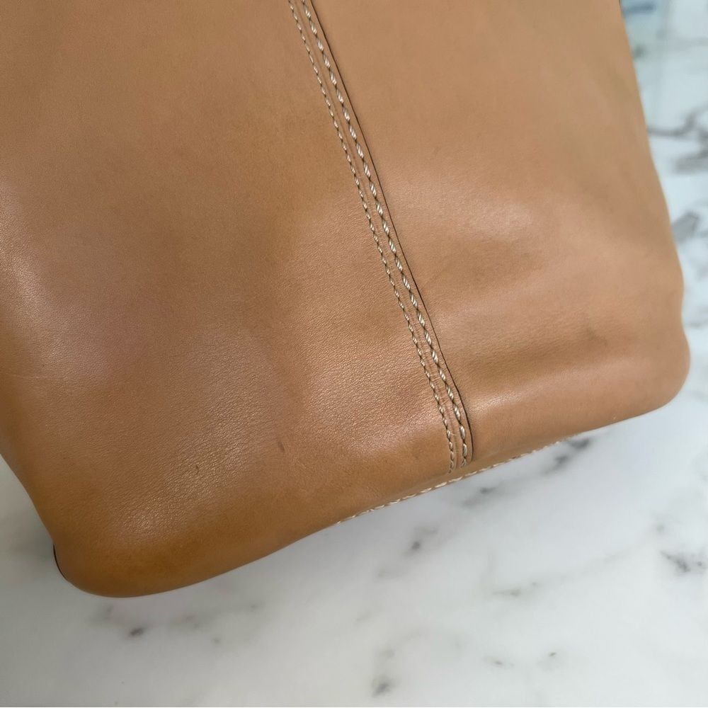 COACH Vintage Y2K Bleecker Duffle Crossbody Shoudler Bag Camel Leather F13353 - Picture 11 of 16